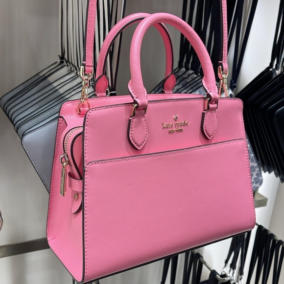 Kate Spade Madison Saffiano Leather Small Satchel
Blossom Pink 
NWT - Picture 2 of 16